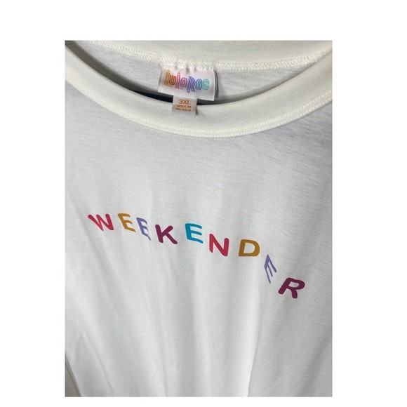 NWT 3XL T-Shirt "Weekender" LIV Graphic TEE, LuLaRoe - Picture 2 of 7